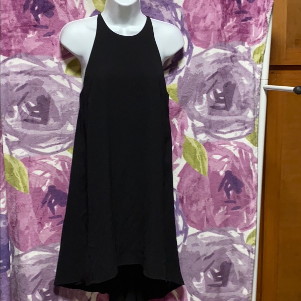 A Black Haltered Massimo Dress